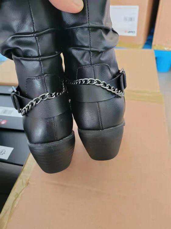 Ladies PU High Heel Boots